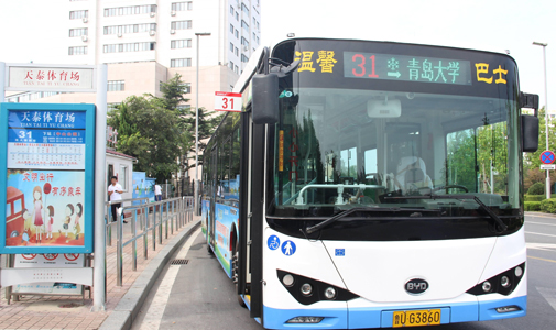 山東省青島市公交車(chē)LED線路牌安裝項(xiàng)目