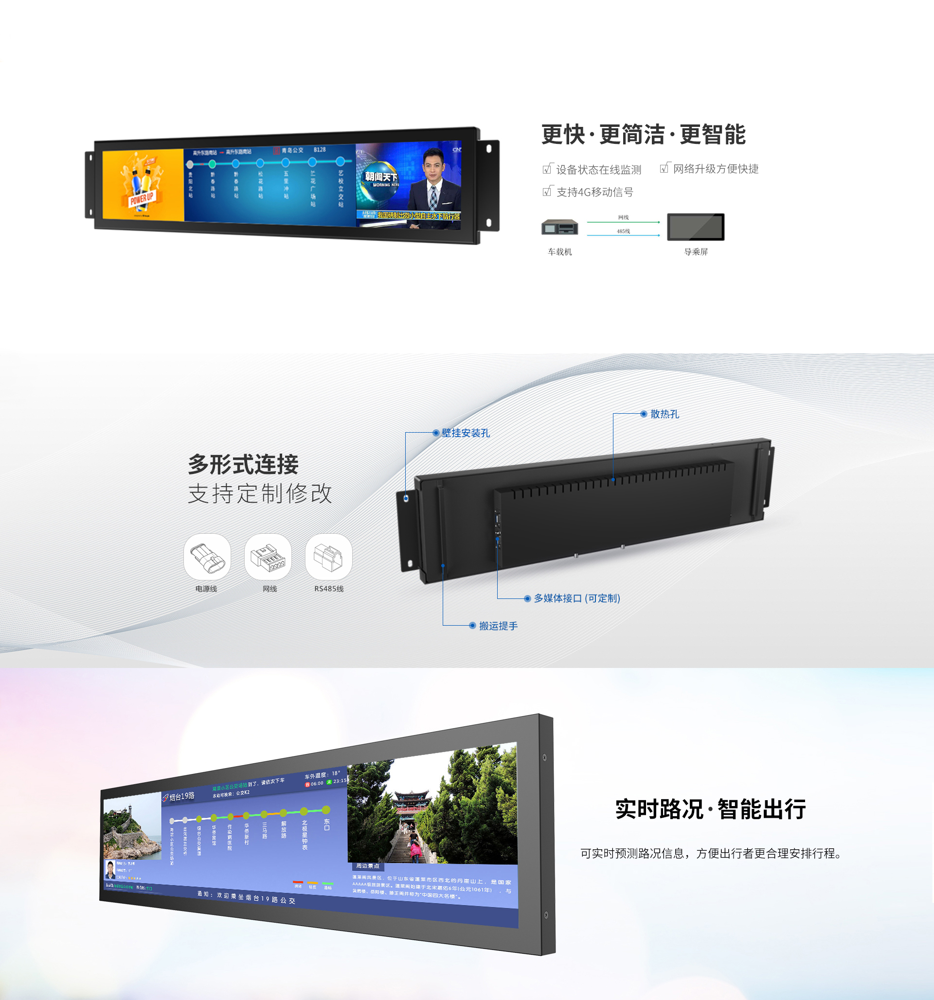 公交車LCD導乘屏27.8寸(圖2)